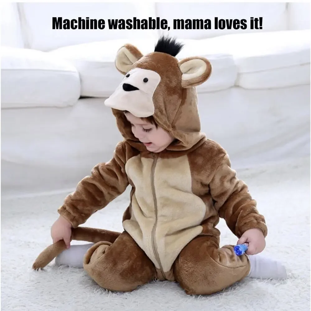 Baby Monkey One Piece Rompers Animal Jumpsuit Infant Clothes 0-3 Mon